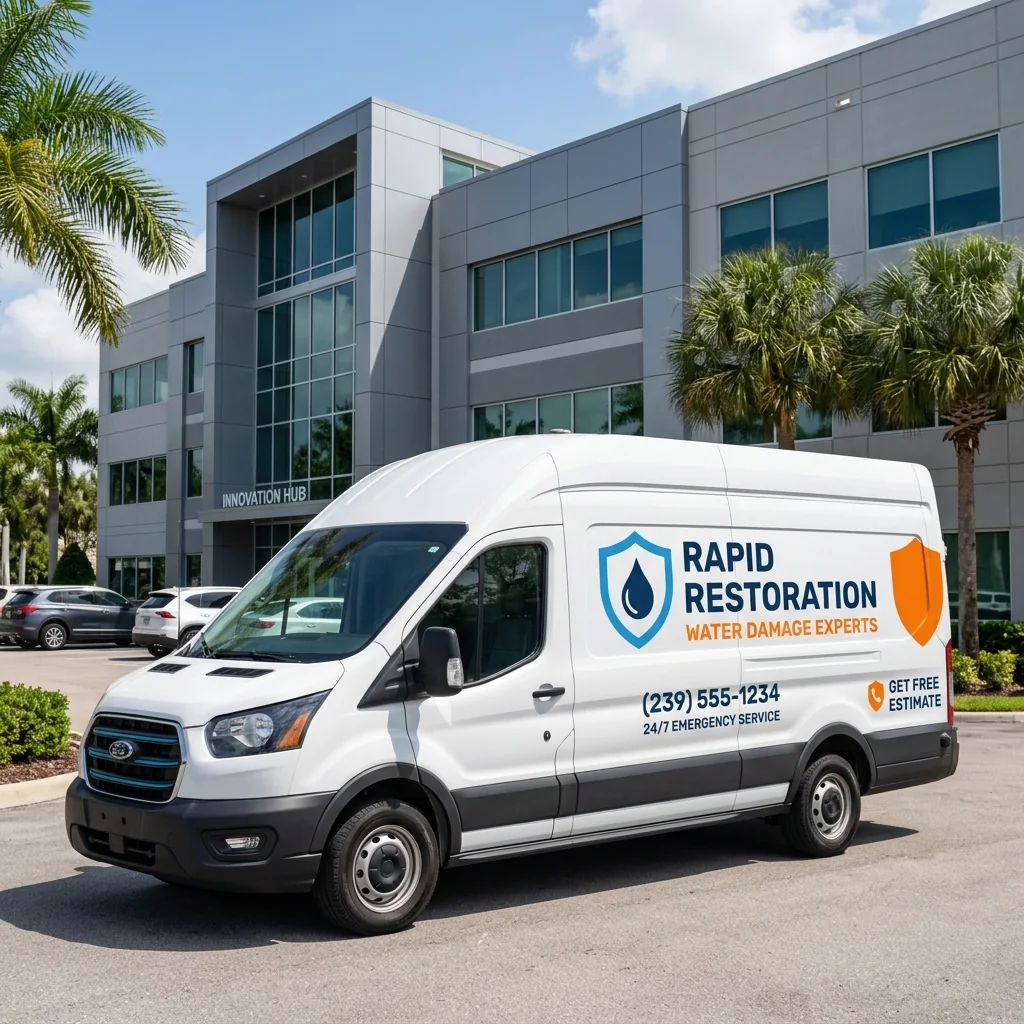Rapid Restoration Group 24/7 emergency dispatch vehicle ready in Cape Coral, FL